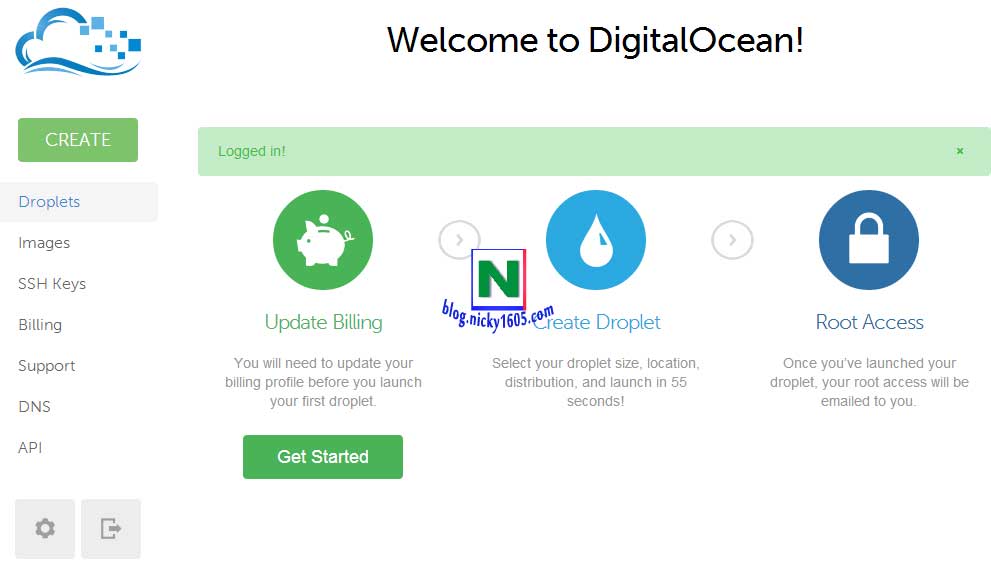 DigitalOcean注册账户并领取优惠券