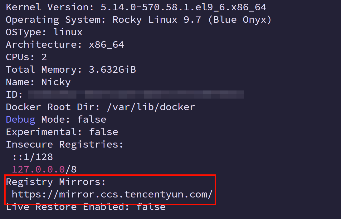 腾讯云轻量服务器安装 Docker 并配置镜像加速源