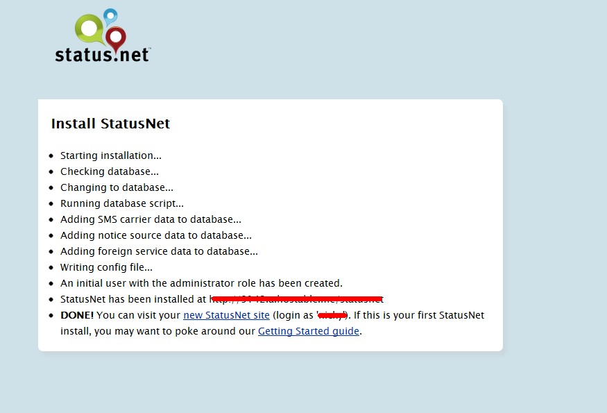 Statusnet安装与测试